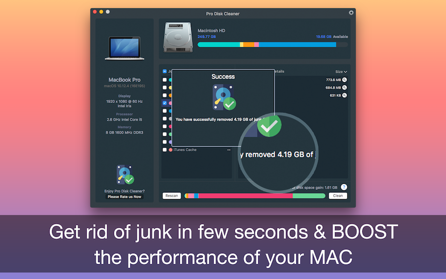 disk cleaner mac app